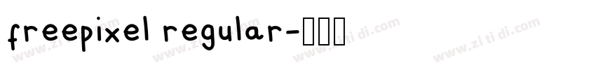freepixel regular字体转换